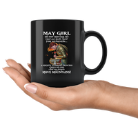May Girl Warrior Princess Child Of God Prayers Move Mountains Birthday Gift Black Coffee Mug