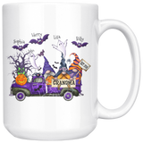 Personalized Halloween Gift Idea For Grandma Nana Mimi Gigi From Grandkids Name White Coffee Mug