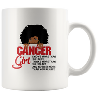 Black cancer girl knows more than she says thinks speaks notices you realize white coffee mug