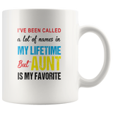 A lot of names in mylife but aunt is my favorite white coffee mugs gift