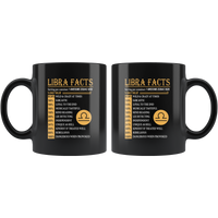 Libra facts serving per container 1 awesome zodiac sign black coffee mug