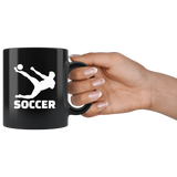 Soccer Player Soccer Black Coffee Mug