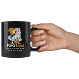 Personalized Papa Grandpa Saurus With Grandkids Name Halloween Gift Idea Black Coffee Mug