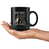 The English Spinger Spaniel Dog Daddy Father's Day Gift Black Coffee Mug