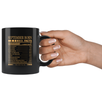 September born facts servings per container, born in September, birthday gift coffee mug