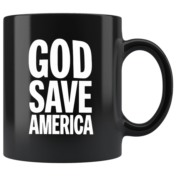 God Save America Kanye Black Coffee Mug