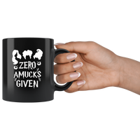 Zero Amucks Given Hocus Pocus Hallowwen Gift Black Coffee Mug