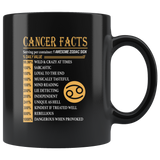 Cancer facts serving per container 1 awesome zodiac sign black coffe mug