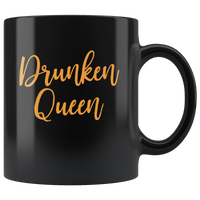 Drunken Queen black Coffee Mug