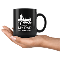I Wish I Could Hug My Dad One More Time, Father's Day Gift Black Coffee Mug