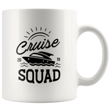 Cruise squad 2019 white coffee mug