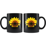 Jeep Sunflower black coffee mug