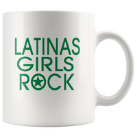 Latinas Girls Rock Funy Gift White Coffee Mug