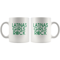 Latinas Girls Rock Funy Gift White Coffee Mug