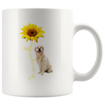 Dog sunflower you are my sunshine white gift coffee mug