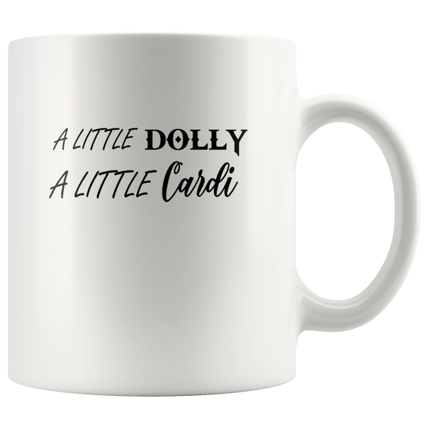 A Little Dolly A Little Cardi White Coffee Mug