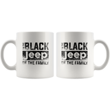 I'm the black jeep of the family white coffee mug