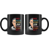 Notorious RBG When Injustice Becomes Ruth Law Resistance Duty Bader Tee Ginsburg Black Coffee Mug